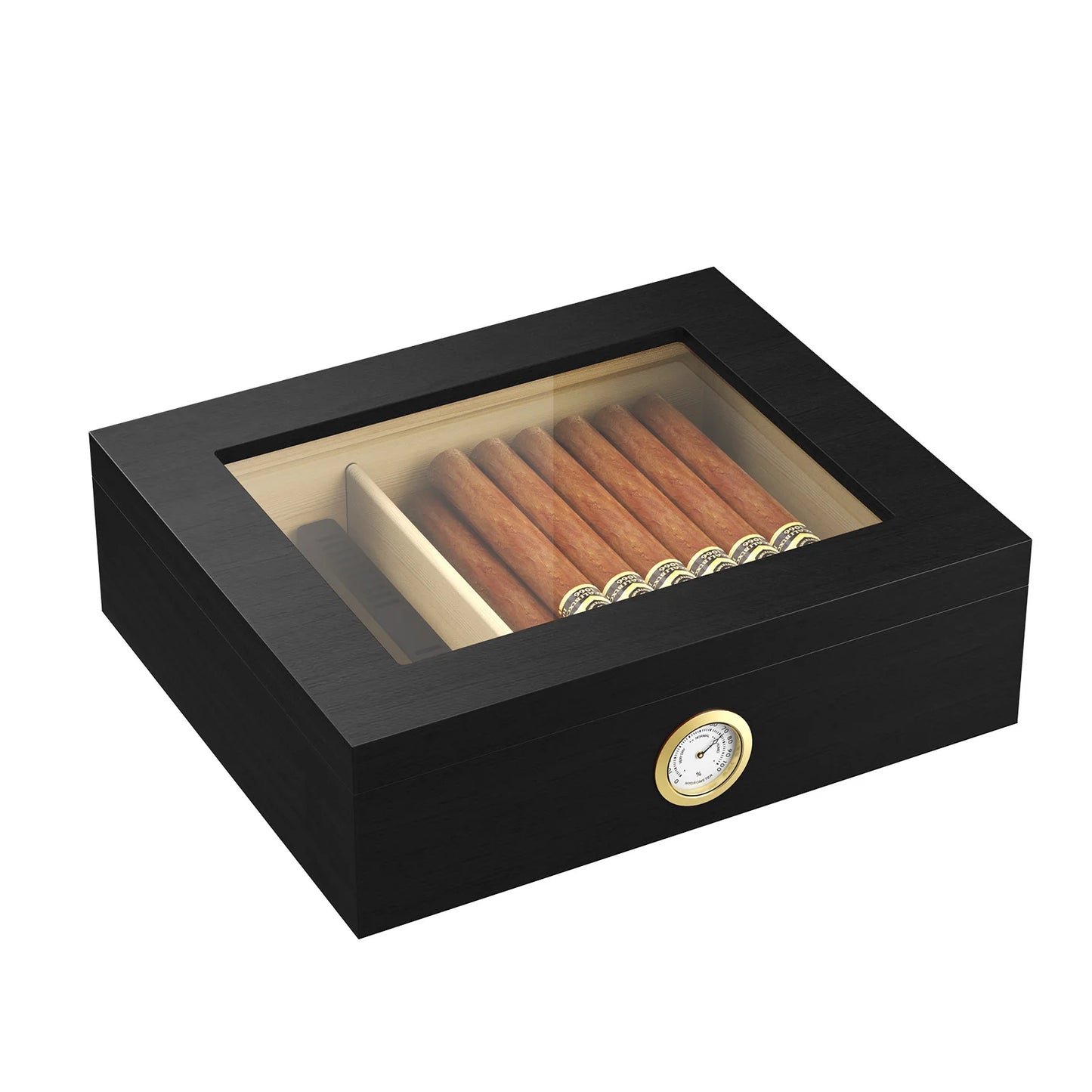 Handmade Wooden Cigar Humidor Desktop 20 To 30 Count