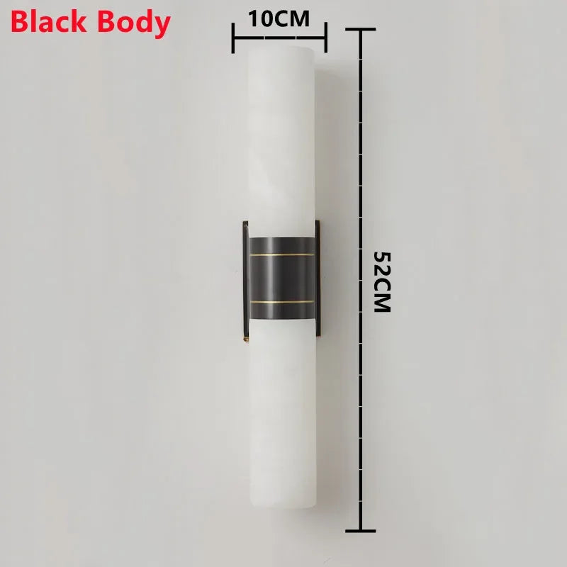 Luxury Marble LED Wall Lamp Copper Wall Light Indoor Villa