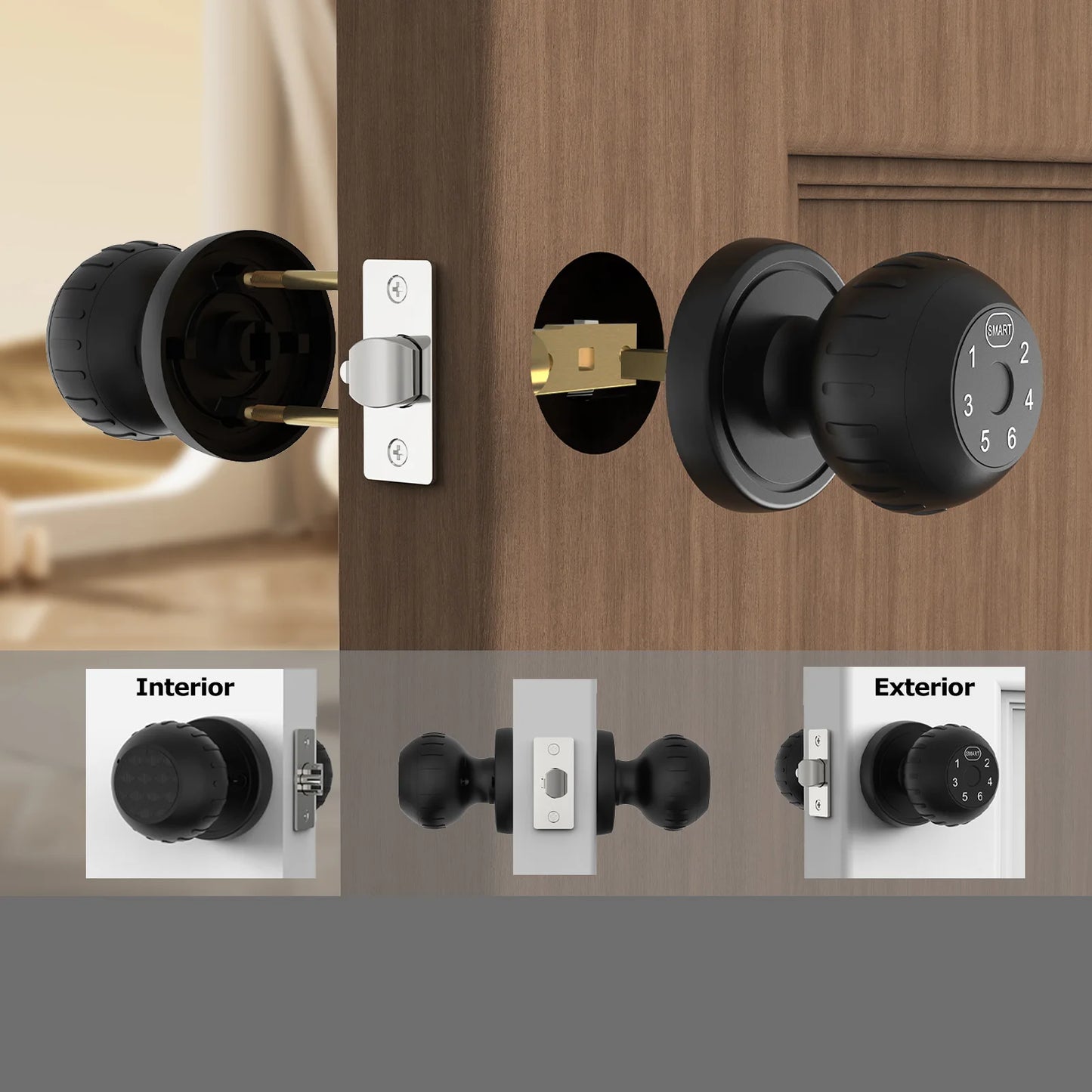 Viladepot Smart Lock Fingerprint Passcode Unlock Door