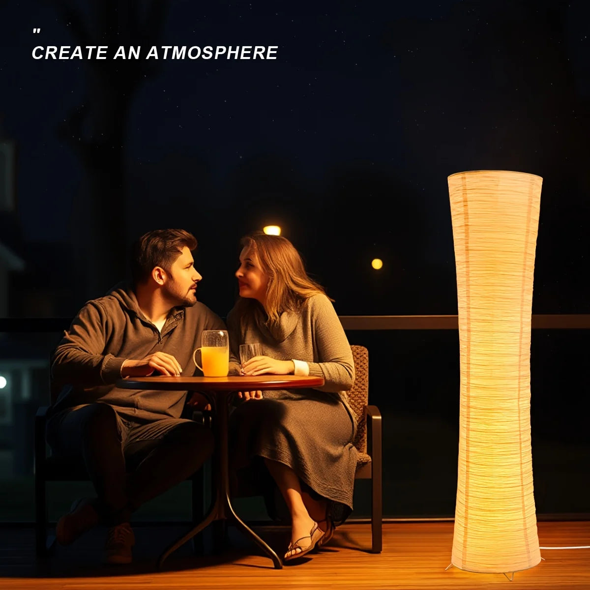 AUKYGGU LED Soft Light Floor Lamp With Warm 3000K Glow