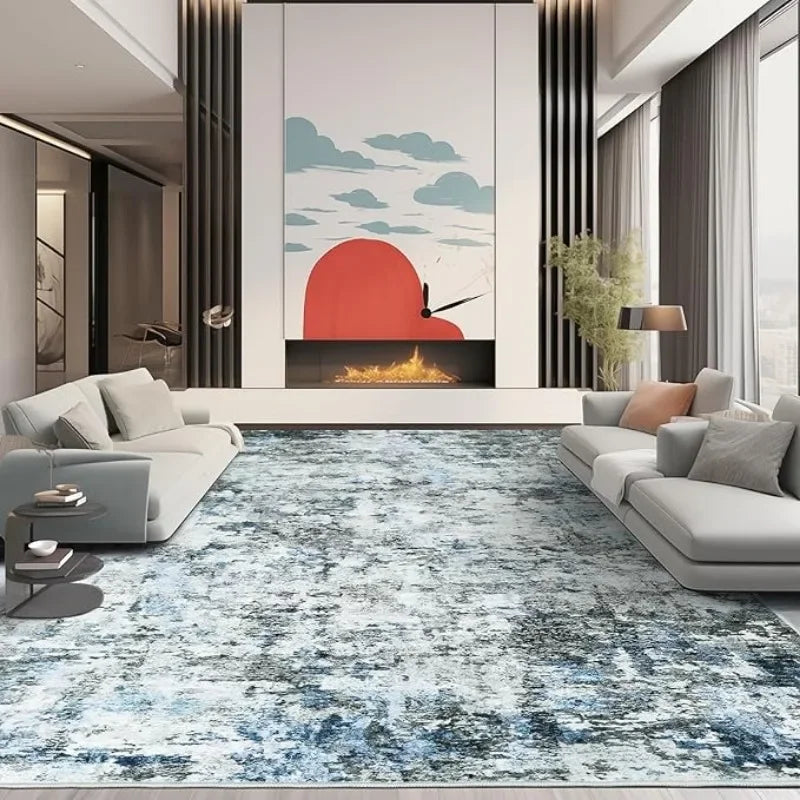 Modern Abstract 8x10 Area Rug for Washable Stain Resistance