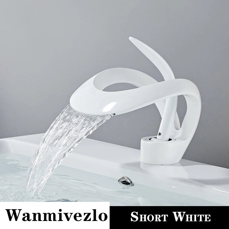 Wanmivezlo Waterfall Basin Faucet Deck Mounted Single Hole
