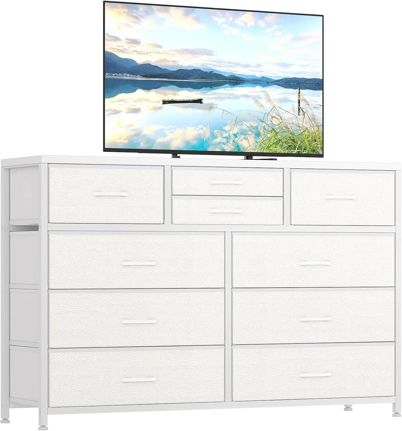 Twister CK TV Stand Dresser With 10 Drawers Storage