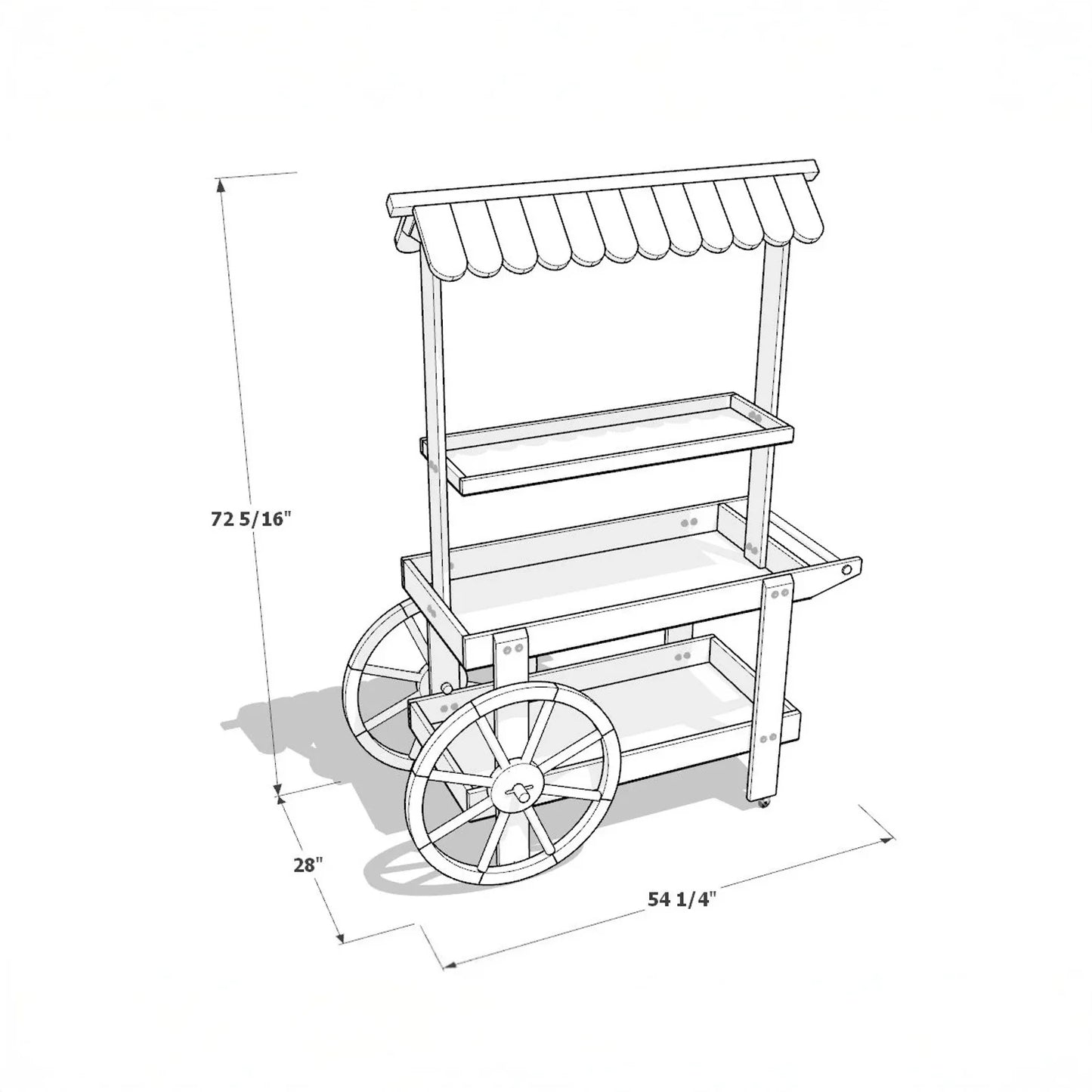 DIY Collapsible Event Cart Blueprint For Lemonade Stand