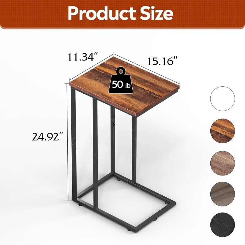 GALAXHERO C Table End Table 2 Tier Side Table With Storage