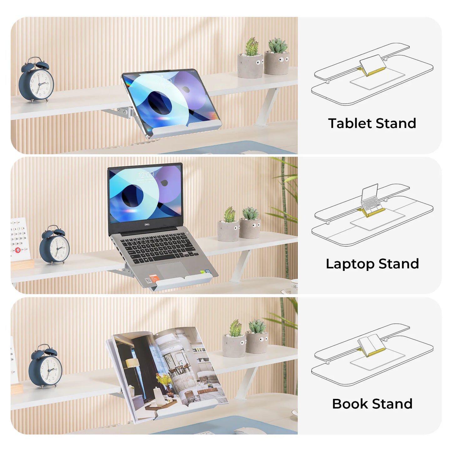 Folded Electric Standing Desk With Drawers Sit Stand Desk