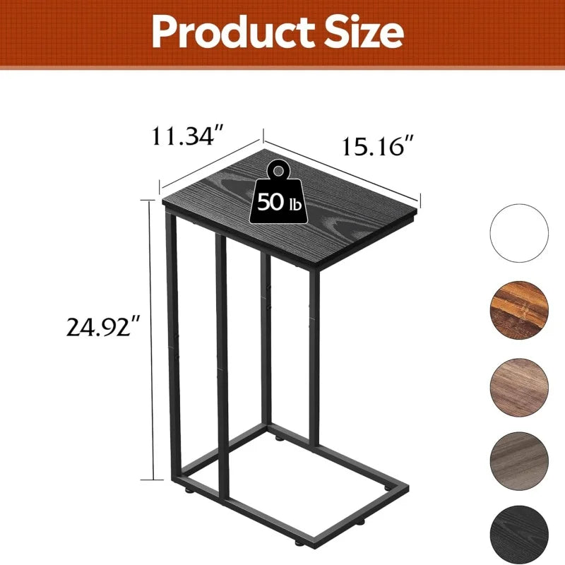 GALAXHERO C Table End Table 2 Tier Side Table With Storage