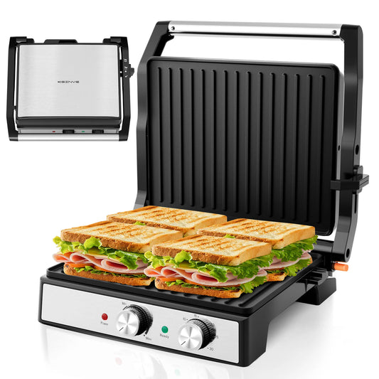 CACHOO Panini Grill Press With Nonstick Surface 180 Degree