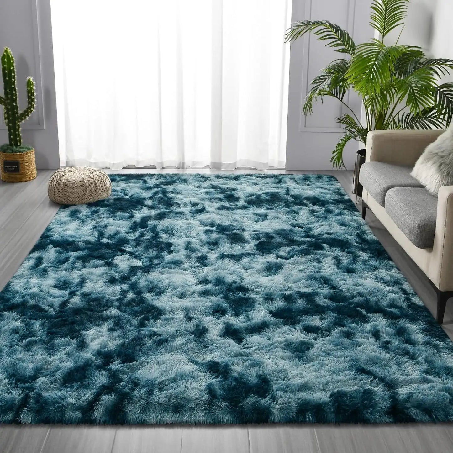 Lochas Super Soft Tie Dye Velvet Rug for Cozy Home Decor