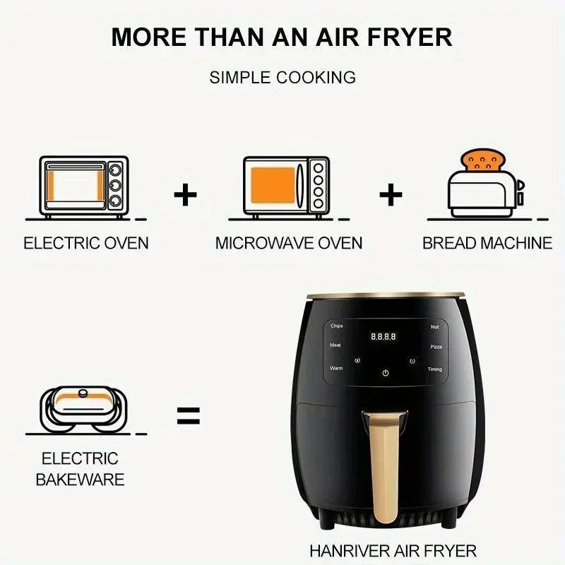 Dutrieux Digital Touch Air Fryer Nonstick Easy Clean
