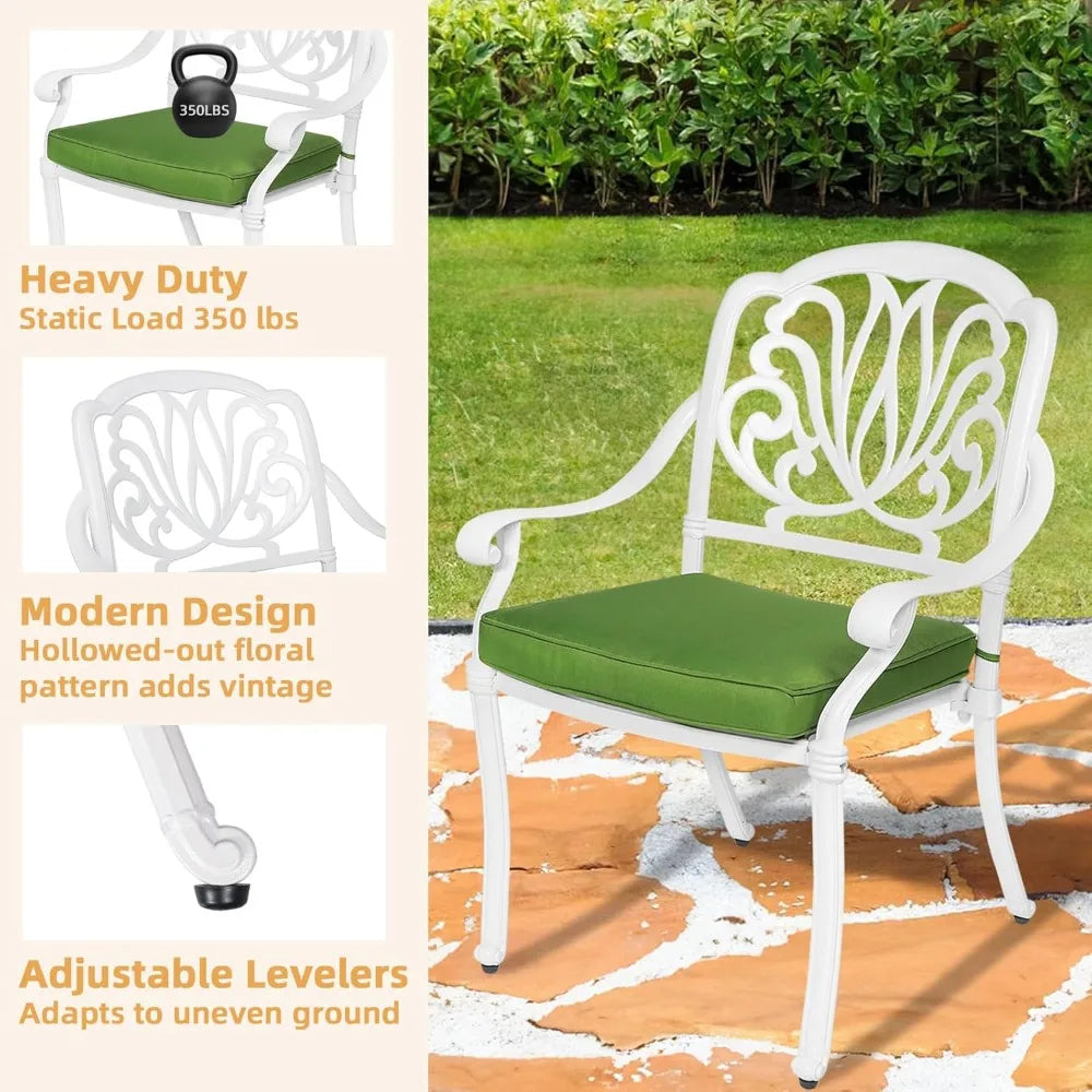 Modern 5-Piece Outdoor Patio Dining Set with Cushions