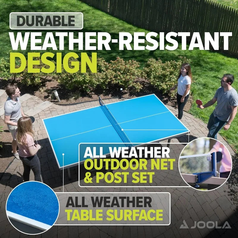 JOOLA Outdoor Ping Pong Table With Waterproof Net Set
