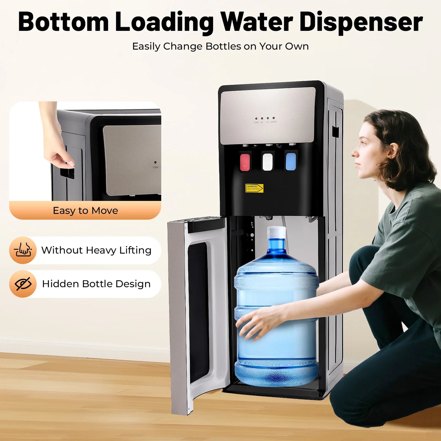 Hign Concerned Chemical BottomLoad Water Dispenser Hot Cold