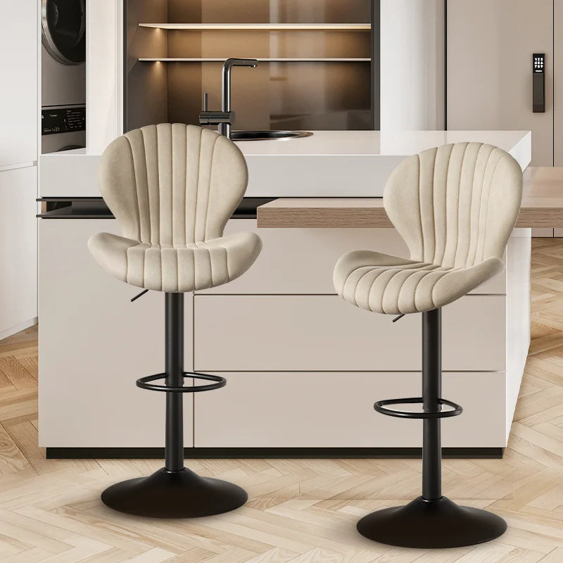 General Use Modern Dining Chair 2 Piece Adjustable Rotating