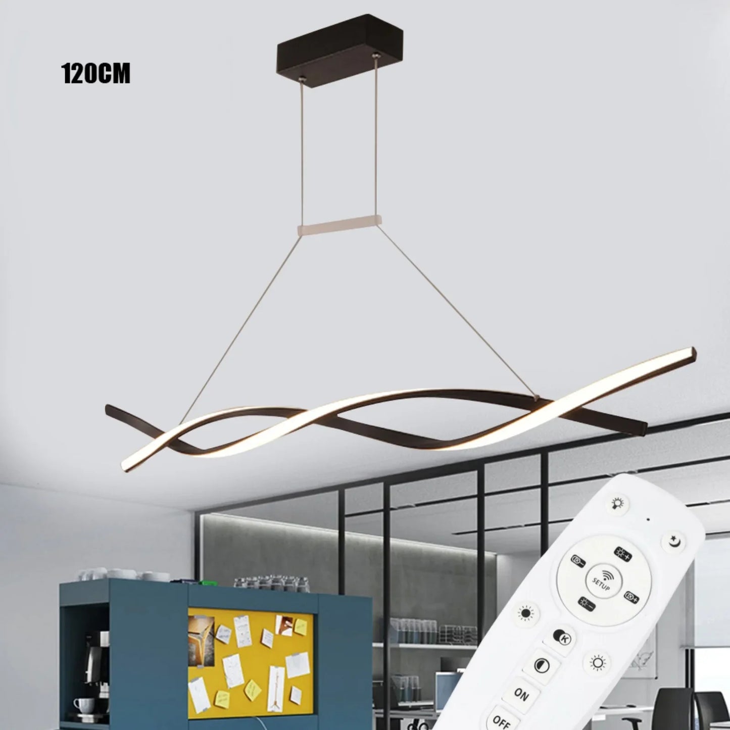 Bymaocar LED Dimmable Pendant Light With Remote Control