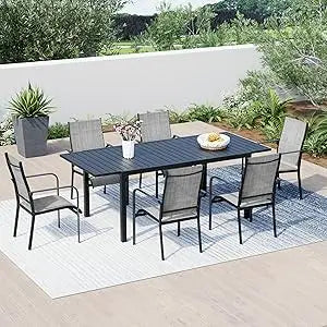 All Weather Rattan Patio Dining Set With Removable Cushions