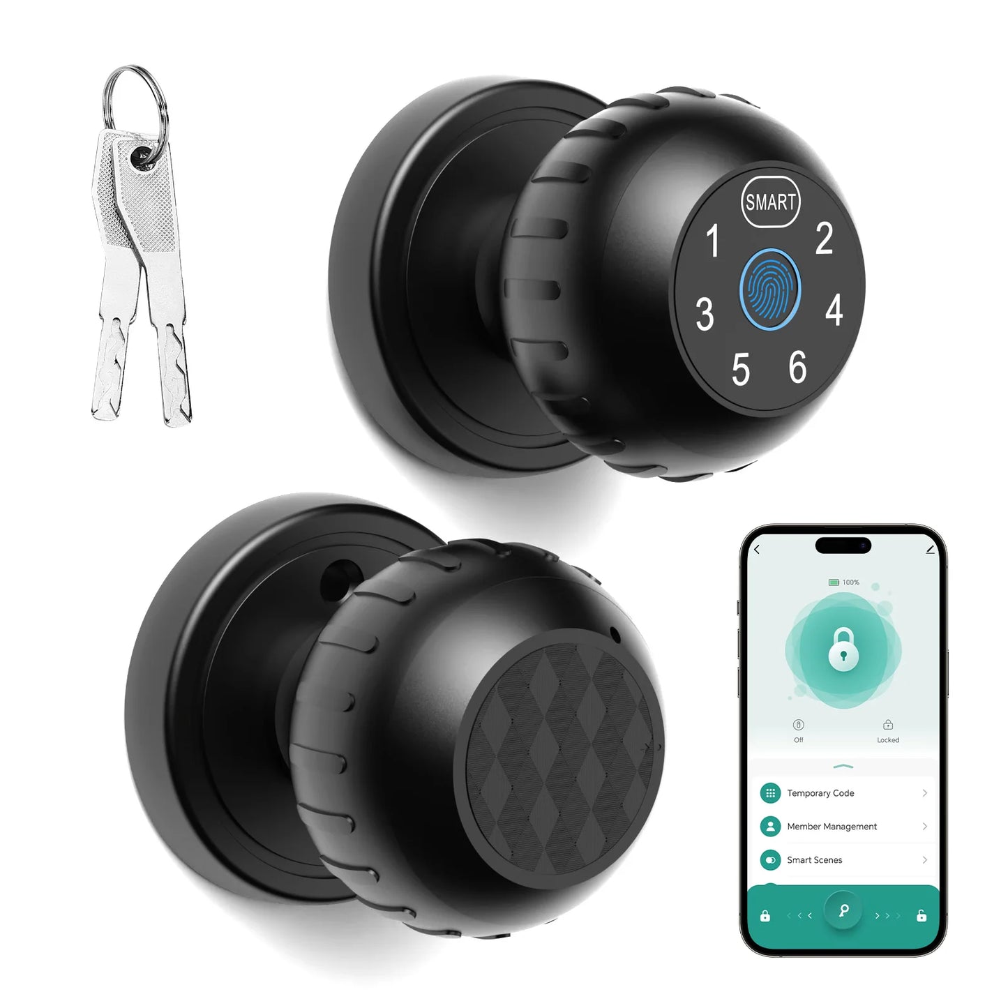 Viladepot Smart Lock Fingerprint Passcode Unlock Door
