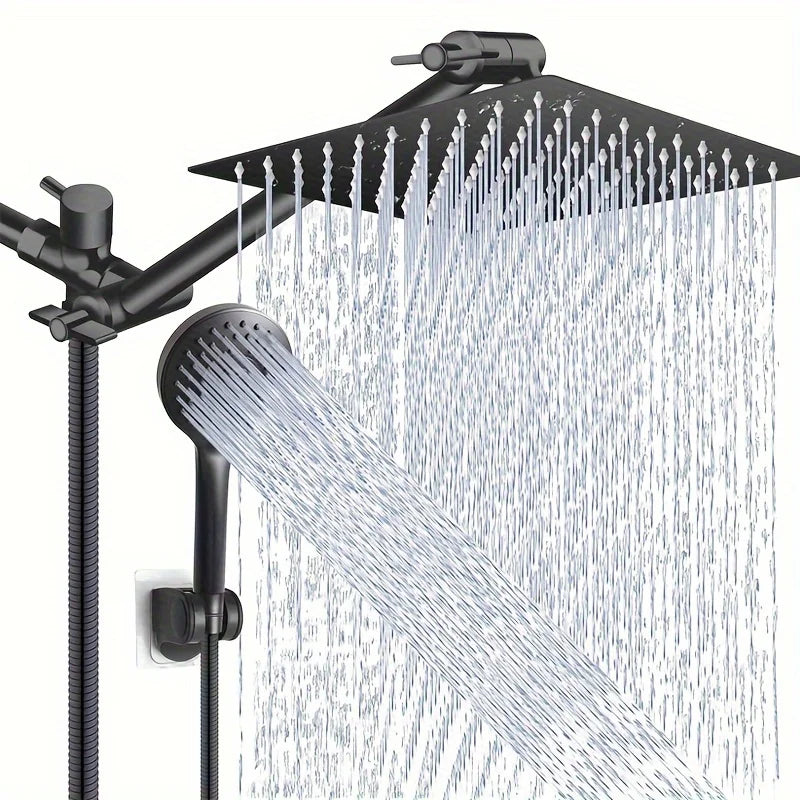 12 Inch Rain Shower Head Handheld Three Mode Shower Combo