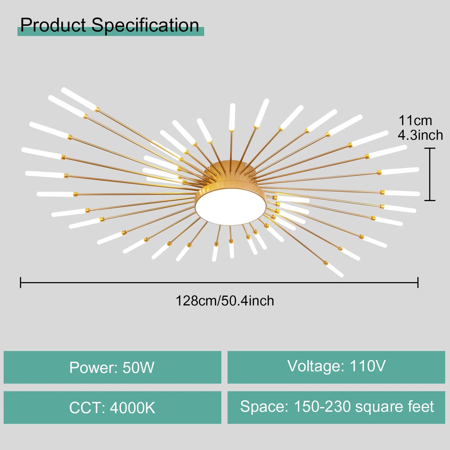 Modern LED Ceiling Light For Living Room And Bedroom Fixture