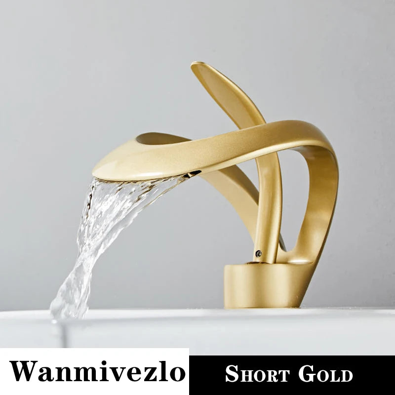 Wanmivezlo Waterfall Basin Faucet Deck Mounted Single Hole