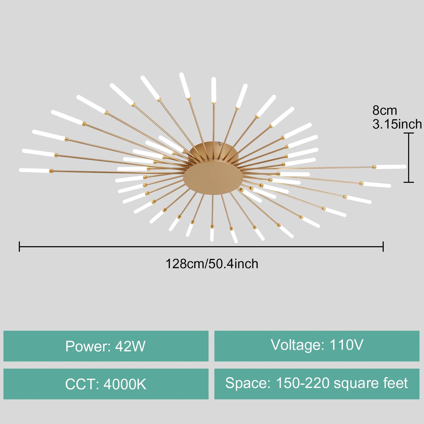 Modern LED Ceiling Light For Living Room And Bedroom Fixture