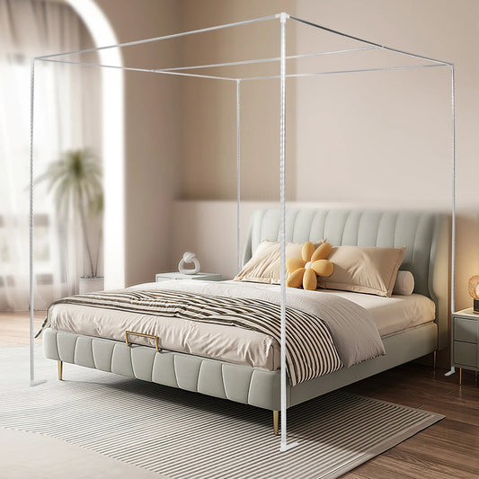 Hign-Concerned Stainless Canopy Bed Frame With Mosquito Net