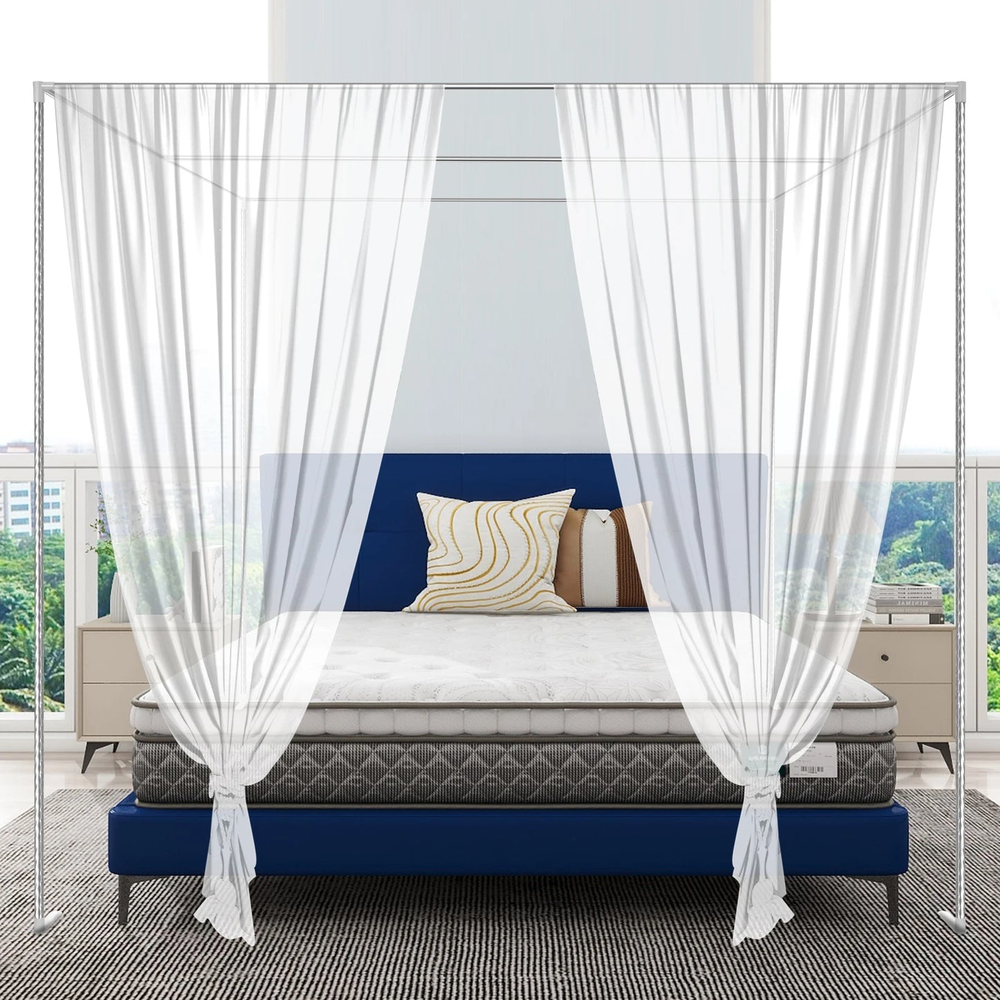 Hign-concerned Stainless Mosquito Net Stand Canopy Frame