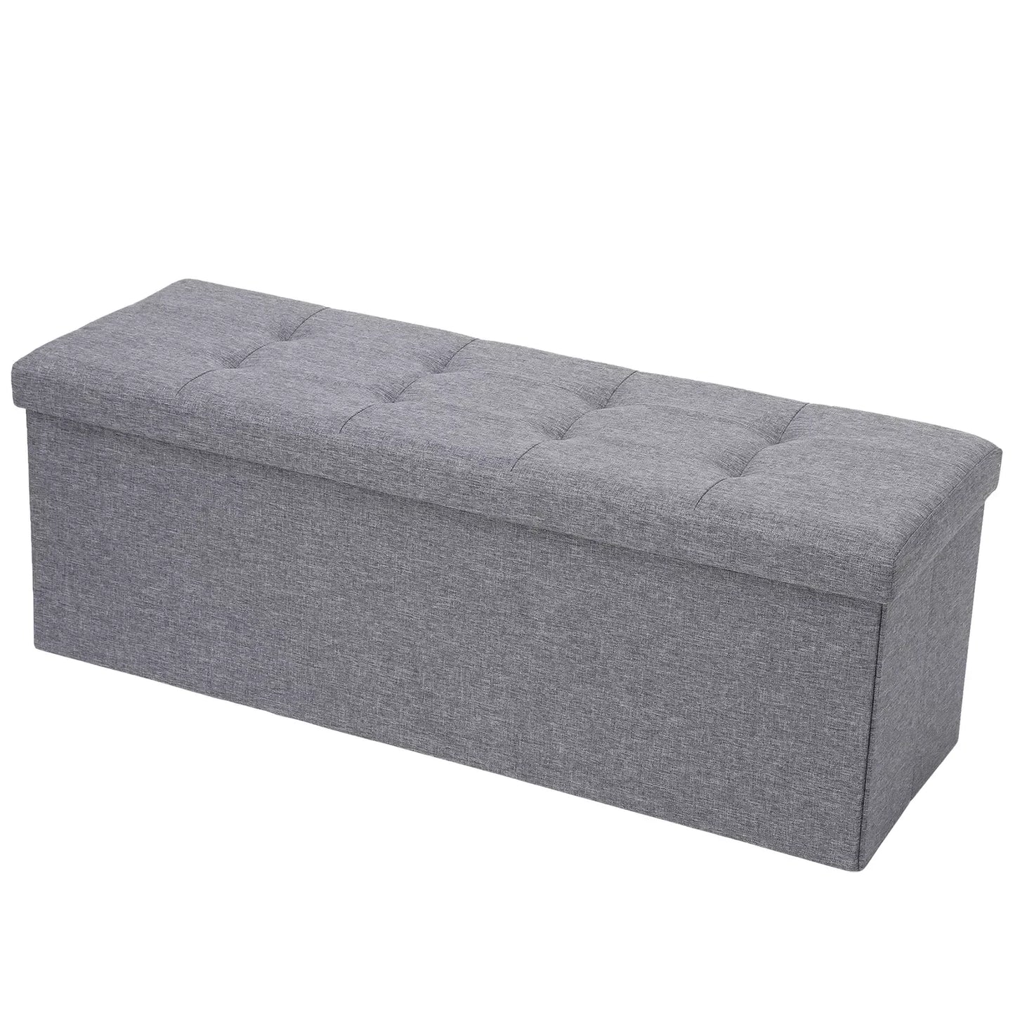 Storage Ottoman Bench with Sturdy Design for Living Room