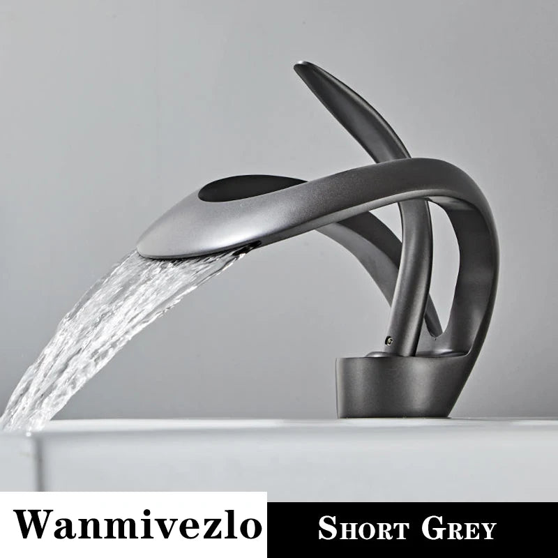 Wanmivezlo Waterfall Basin Faucet Deck Mounted Single Hole