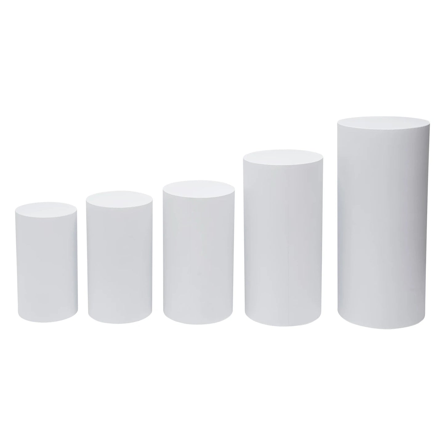 Fujian Round Cylinder Wedding Pedestals Stands Pillars