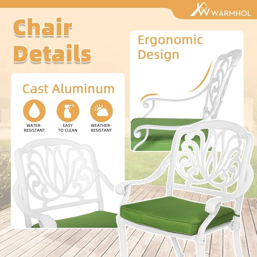 Modern 5-Piece Outdoor Patio Dining Set with Cushions