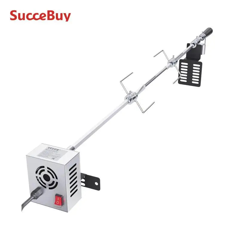 SucceBuy Universal Grill Rotisserie Kit for Grills with 9W Motor