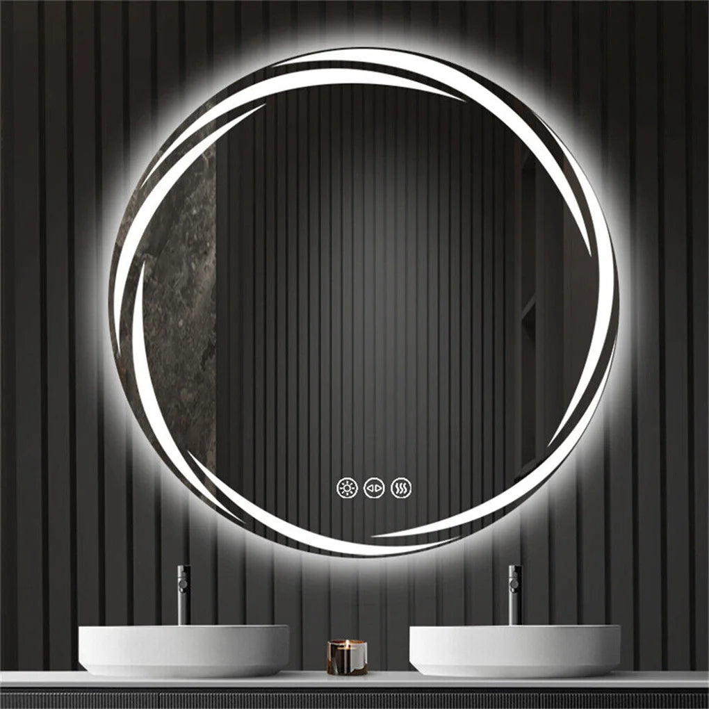 Feature Illuminated Anti Fog LED Circle Backlit Bathroom Mirror