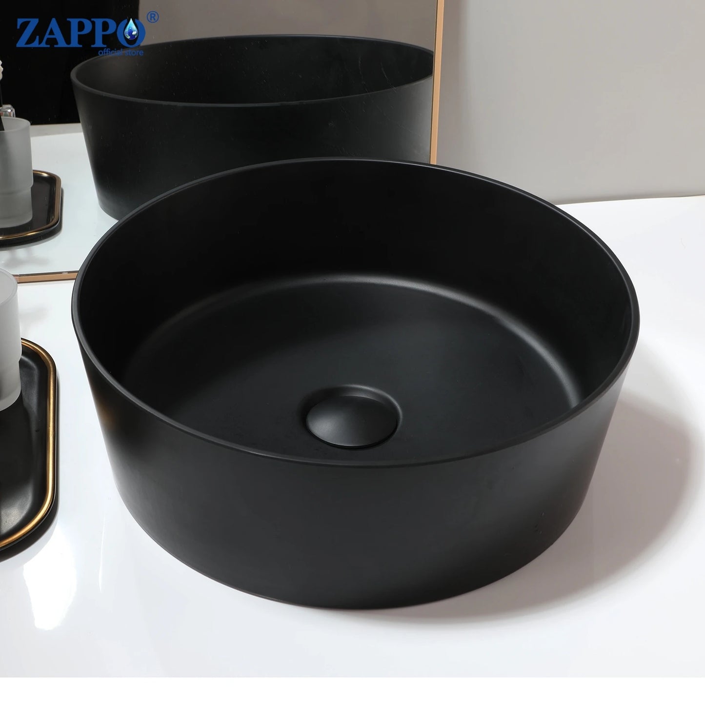 Torayvino Bathroom Vessel Sink Stone Resin Washbasin