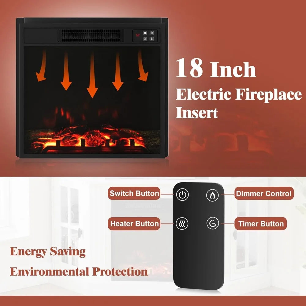 Color Fireplace Corner TV Stand With Electric Fireplace