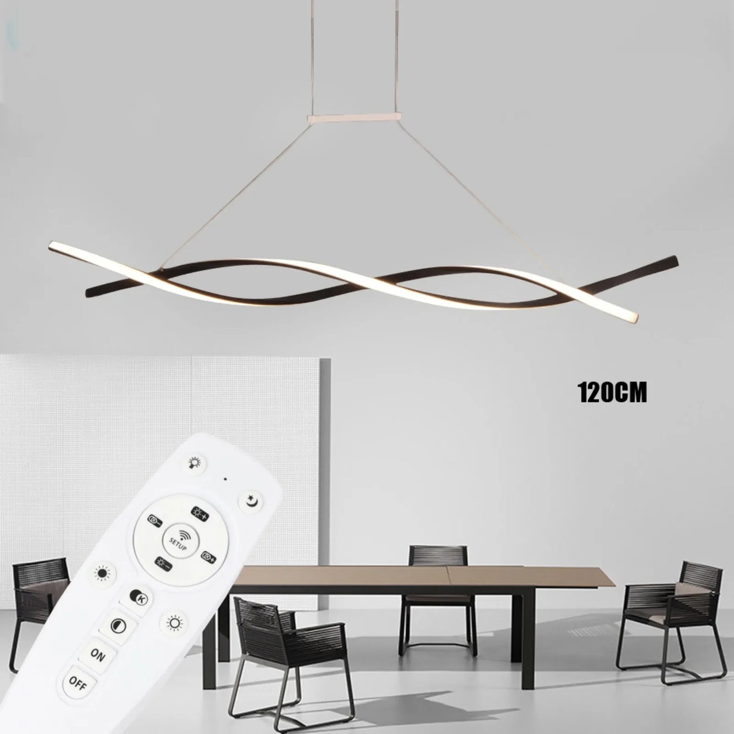 Bymaocar LED Dimmable Pendant Light With Remote Control