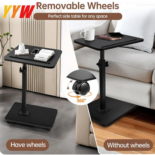 C Shaped Adjustable Side Table For Couch And Living Room