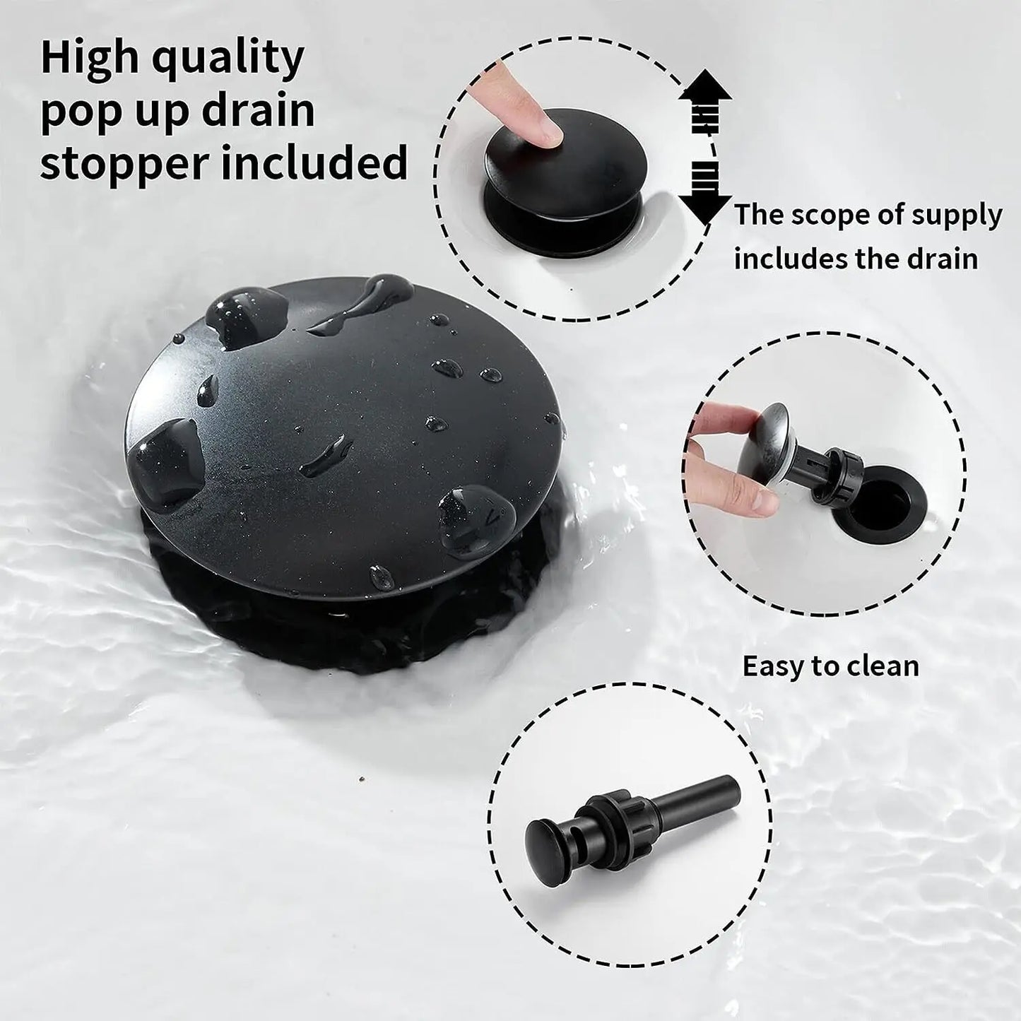 Quyanre Waterfall Faucet Single Handle Lavatory Mixer