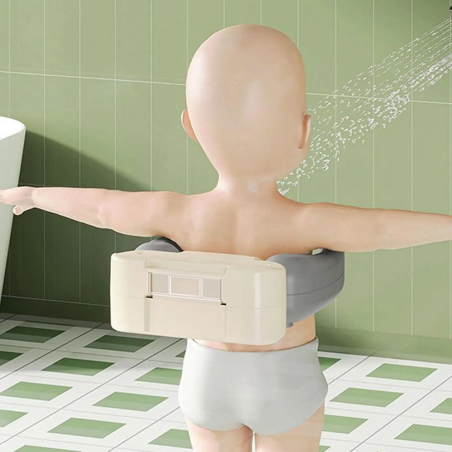 Wall Mounted Baby Shower Stand for Safe Bathing Support