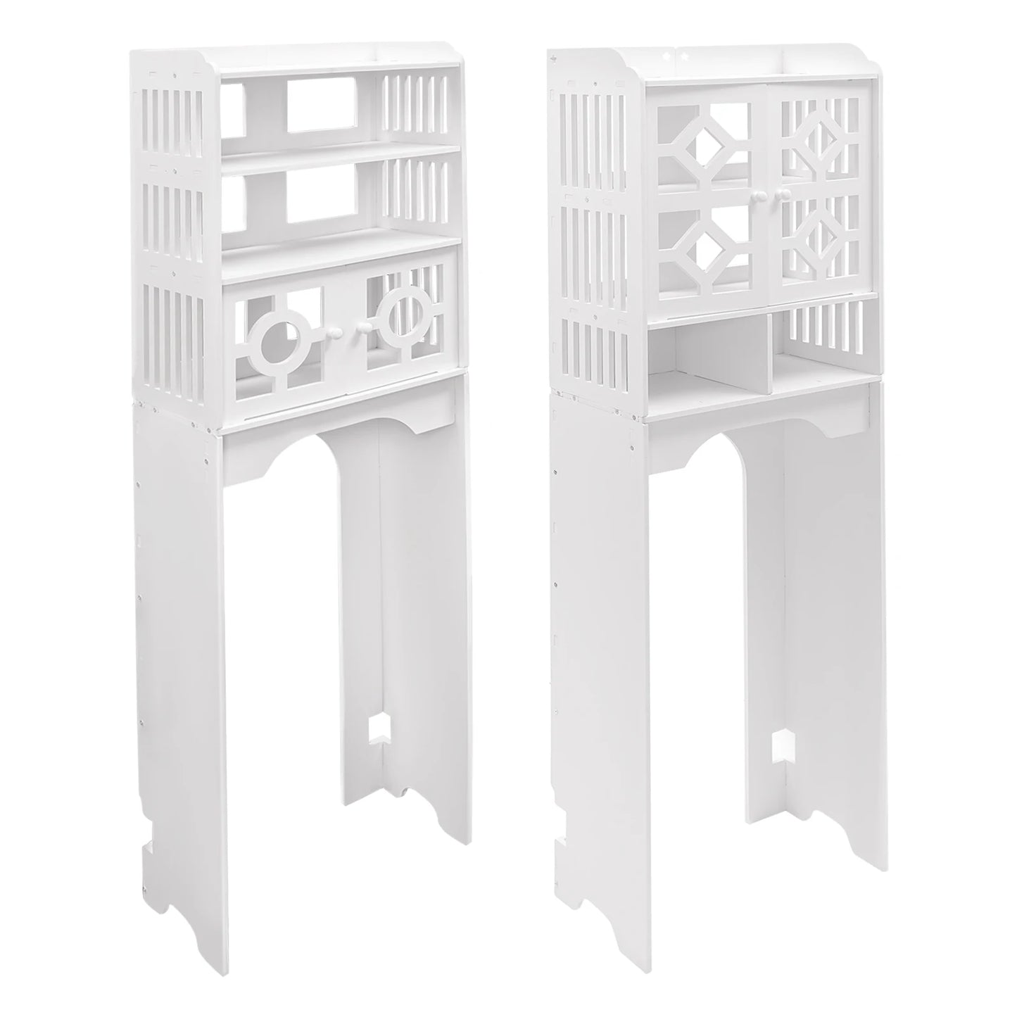 Hign-concerned 4 Tier Over Toilet Cabinet Storage Organizer