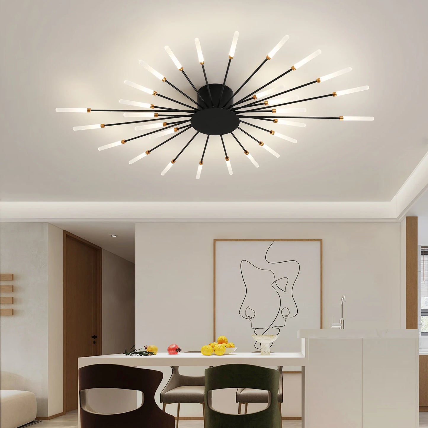 Modern LED Ceiling Light For Living Room And Bedroom Fixture