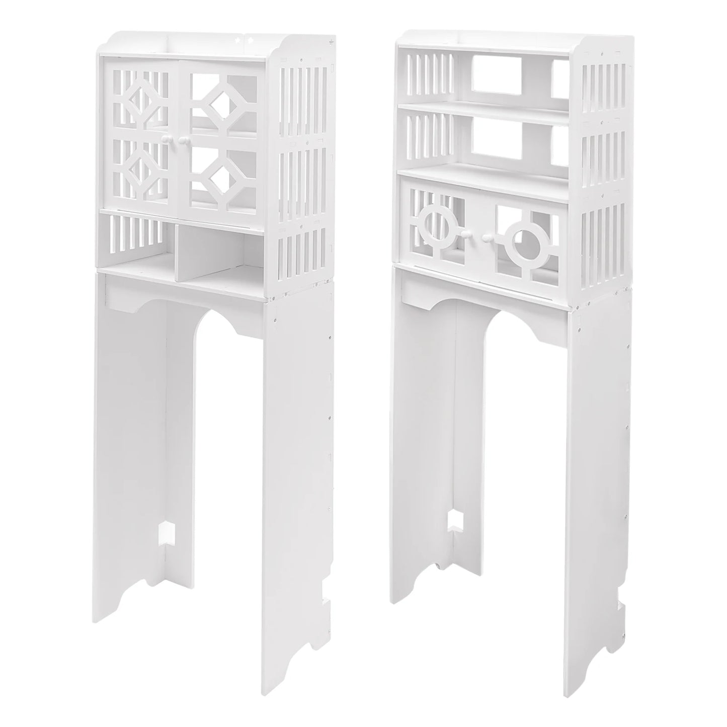 Hign-concerned 4 Tier Over Toilet Cabinet Storage Organizer