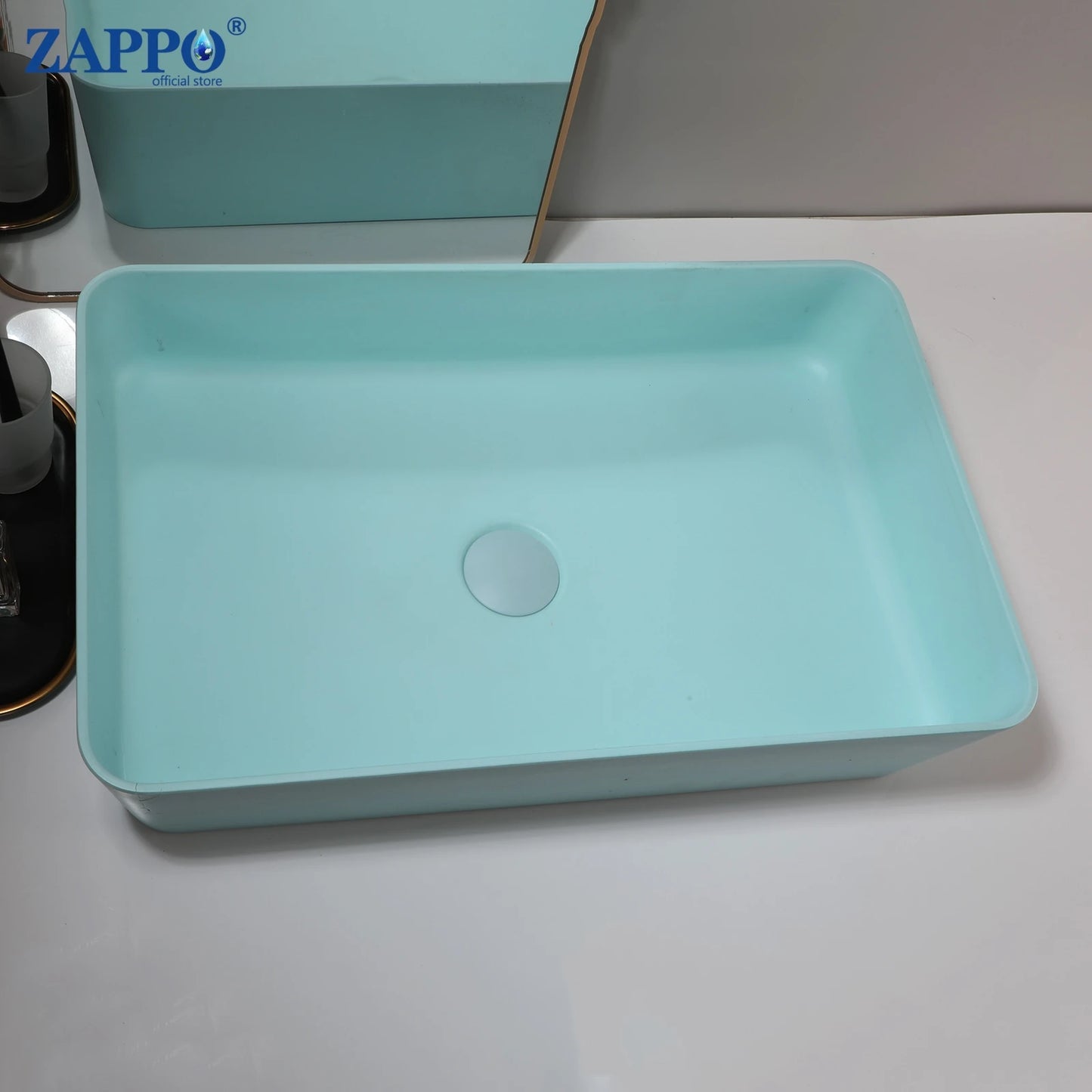 Torayvino Bathroom Vessel Sink Stone Resin Washbasin