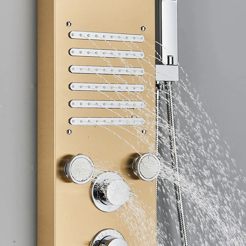 MYQualife Golden Shower Panel LED Light Shower Column