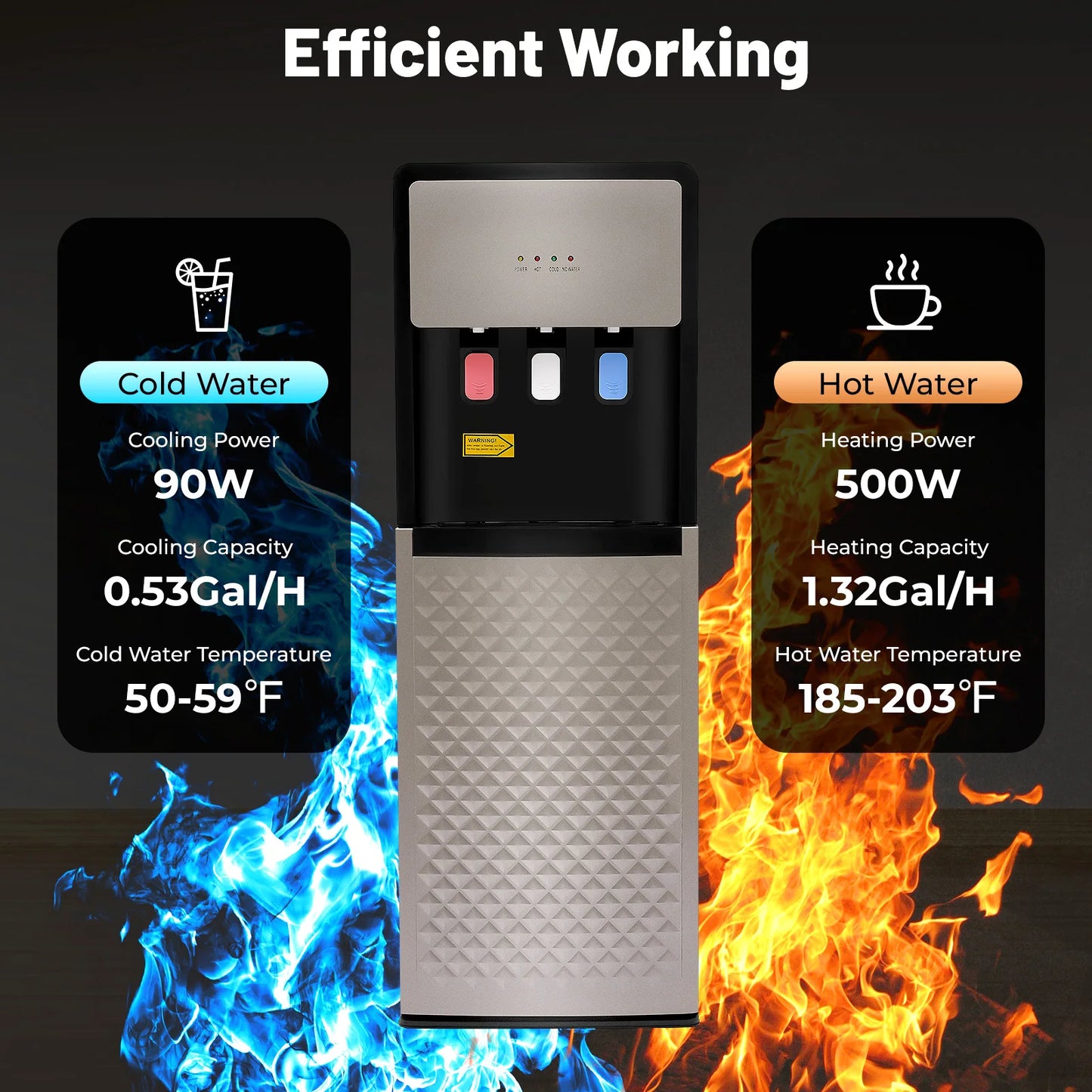 Hign Concerned Chemical BottomLoad Water Dispenser Hot Cold