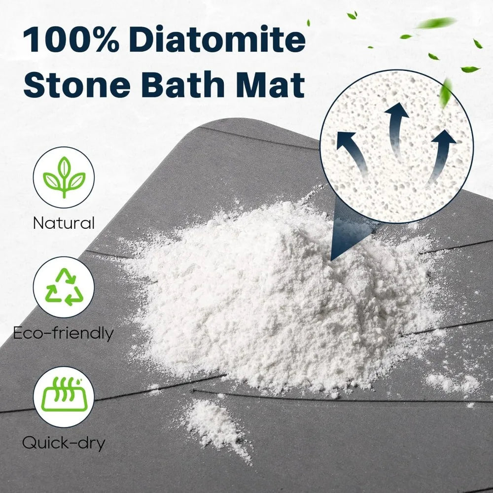 Hign-concerned Diatomite Stone Bath Mat Quick Dry Non Slip