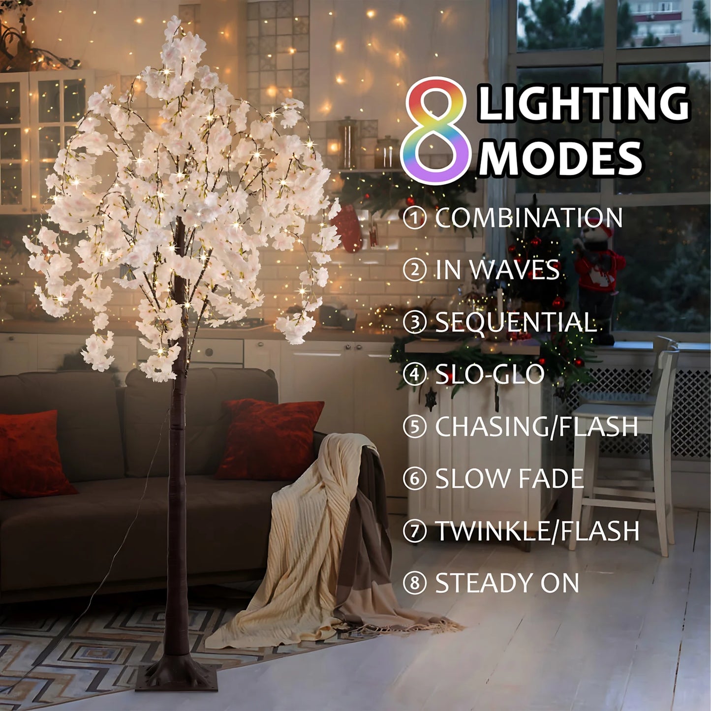 Cherry Blossom Tree Indoor Light Decoration 450 LEDs