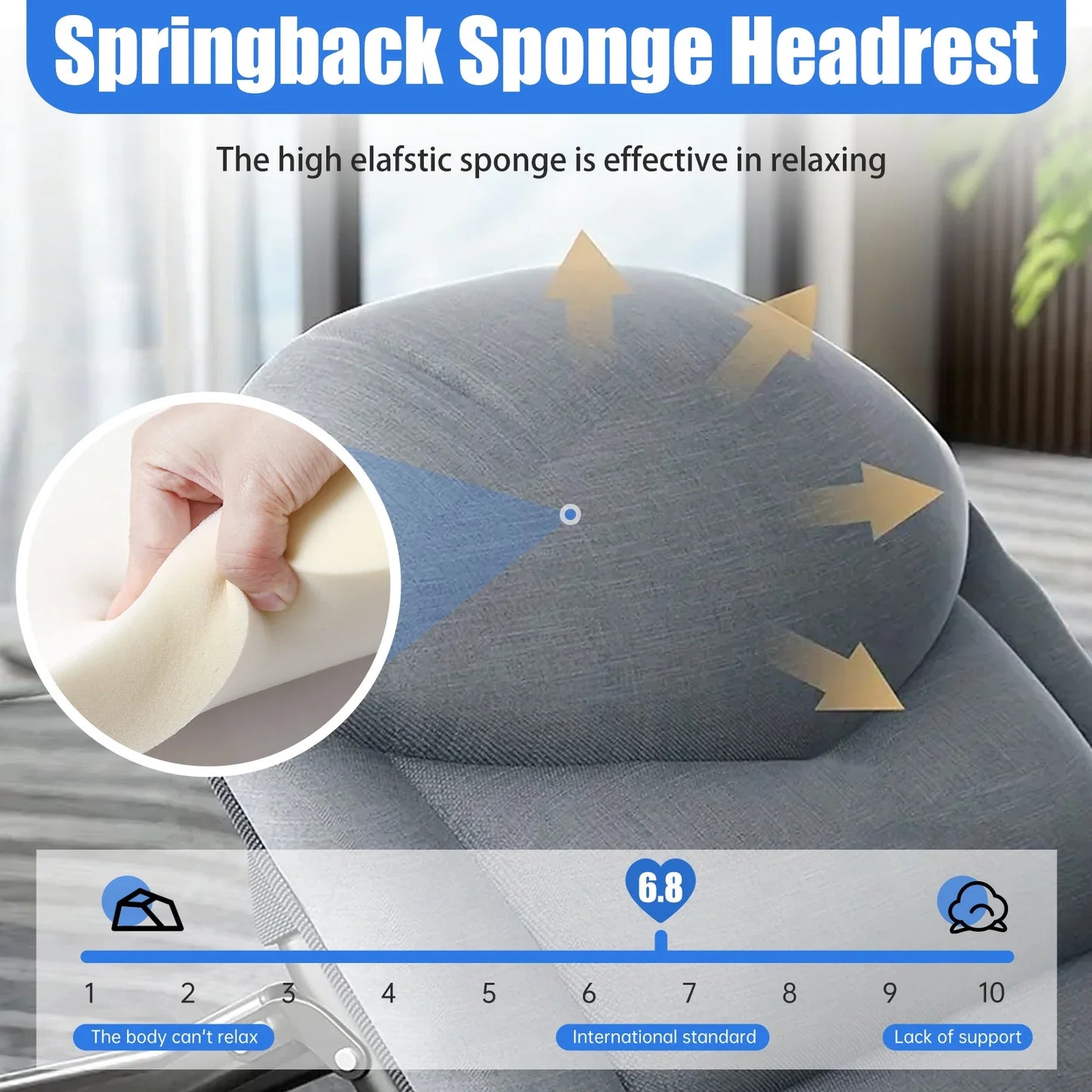 Snozeflex American Folding Bed Single Sofa Nap Lounge Chair