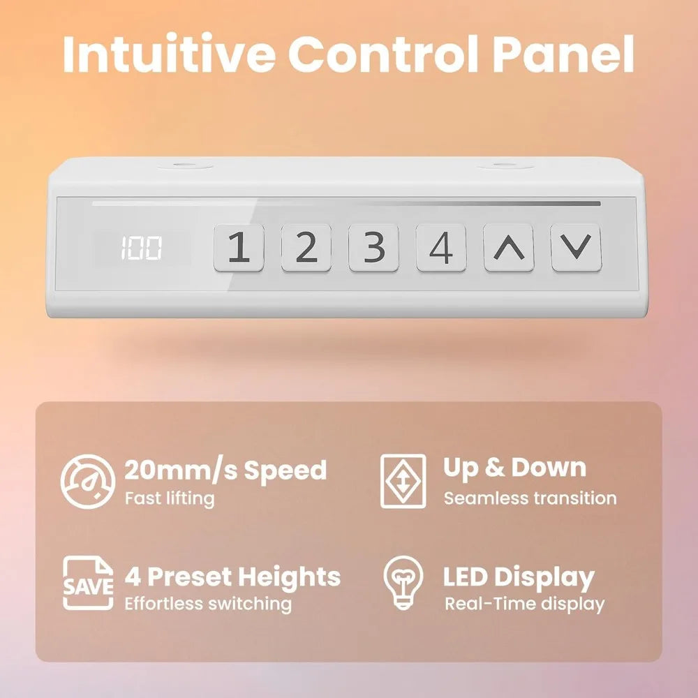 Adjustable 32 Inch Small Electric Standing Desk with Memory Height Settings