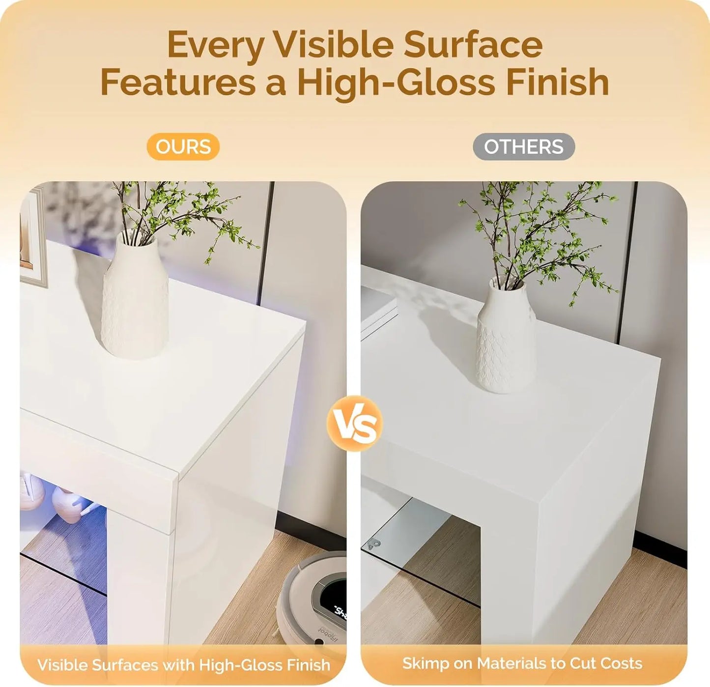 XMSJHign-concerned Modern Entertainment Center With LED